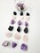 Amethyst, Tourmaline, Rose Quartz - Healing Crystals Trio Set